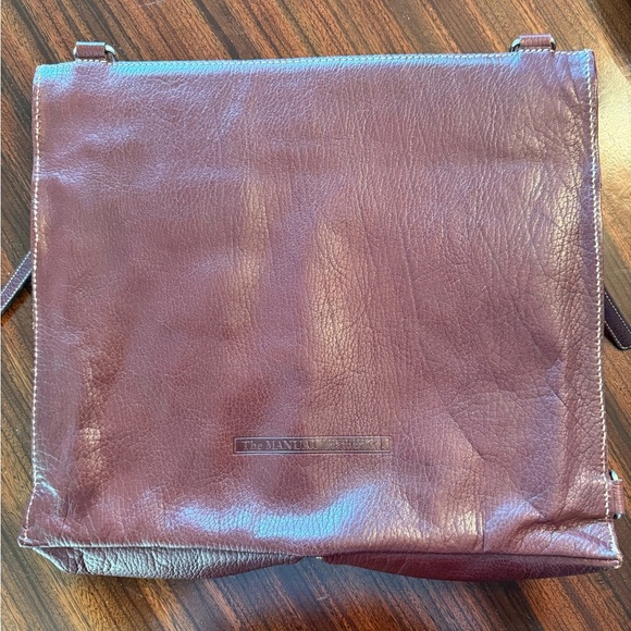 The Manual Co Genuine Leather Dark Brown Unisex Satchel/Messenger/Cross Body Bag - Picture 2 of 16
